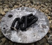 Rotary carabiner for molle 25mm