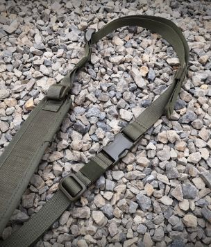 Tactical 2 point sling with comfort pad for rifles RANGER GREEN