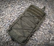 Mini Cargo 4x7 Slim backpack with a 2L hydration cartridge attached to MOLLE