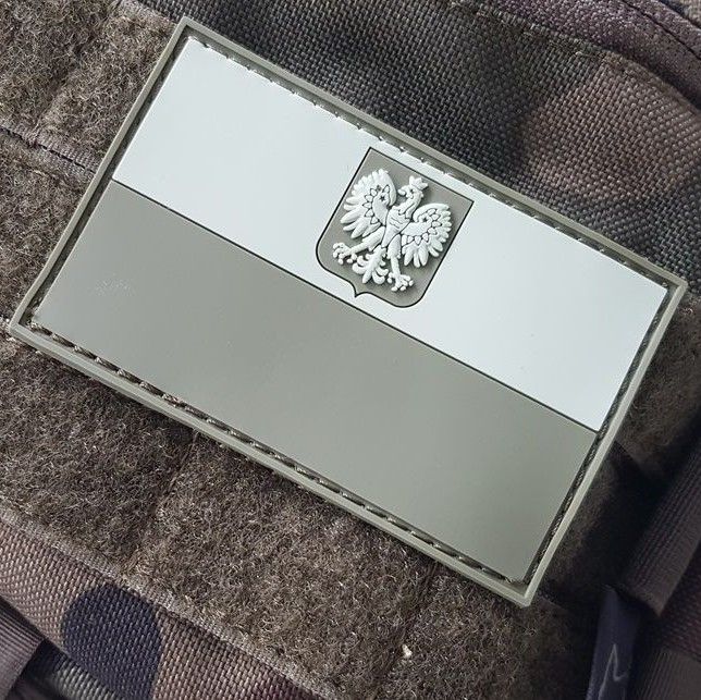 elcro patch PCV Polish flag + emblem of Poland +22pln