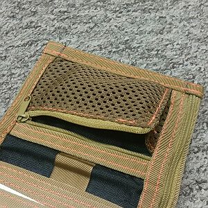 Coin mesh zippered pocket with overlap instead of regular +7pln