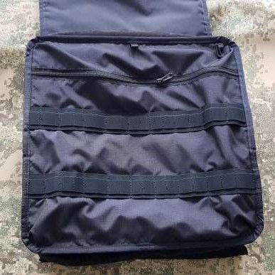 Fat ripstop fabric zippered pocket with 2 elastic band organizers +33pln
